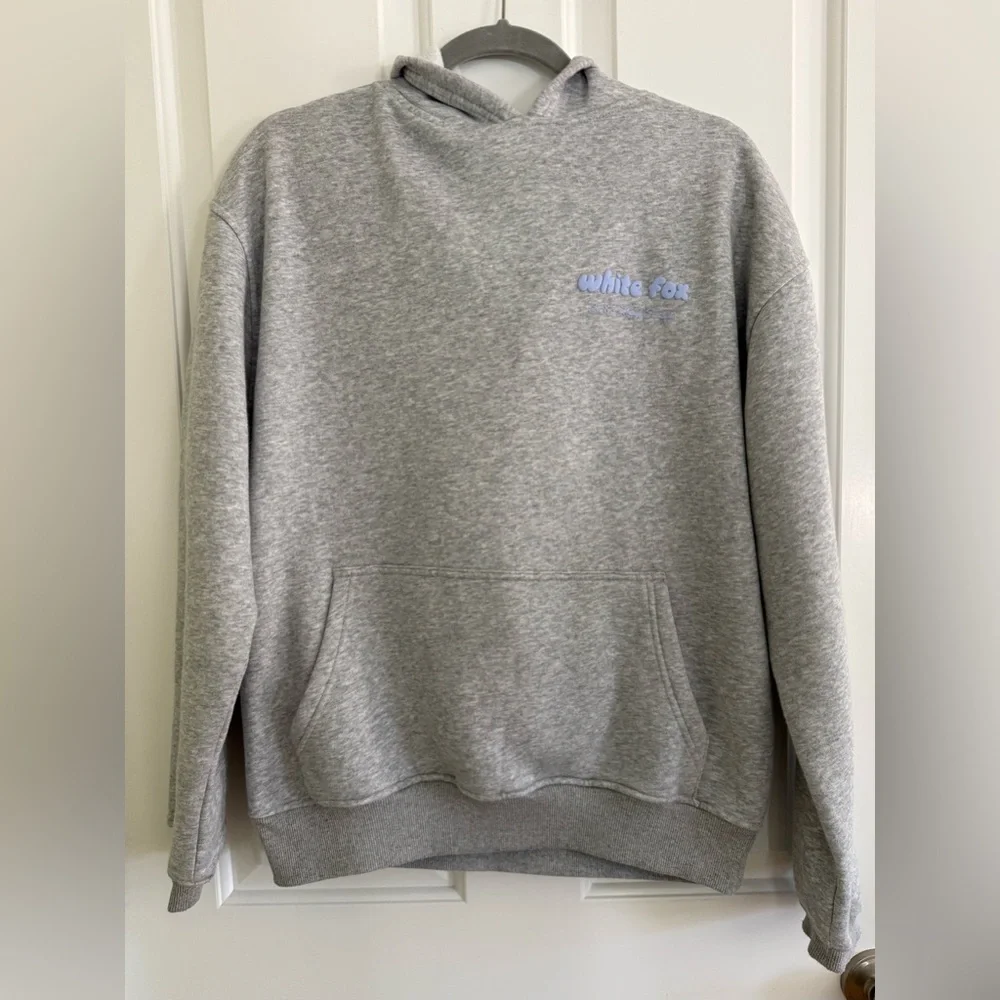 Gray White Fox Era 8 Hoodie Womens SM - Picture 3 of 4